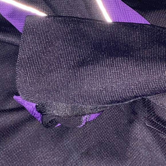 FedEx Express Stan Herman Uniform Long Sleeve Polo Black Purple Large Regular - Picture 6 of 7